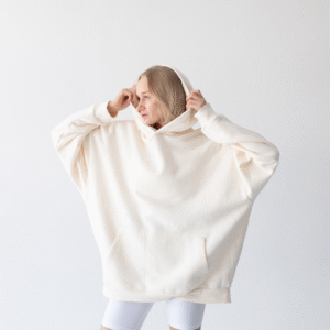 Sweat beige oversize – Confort à petit prix